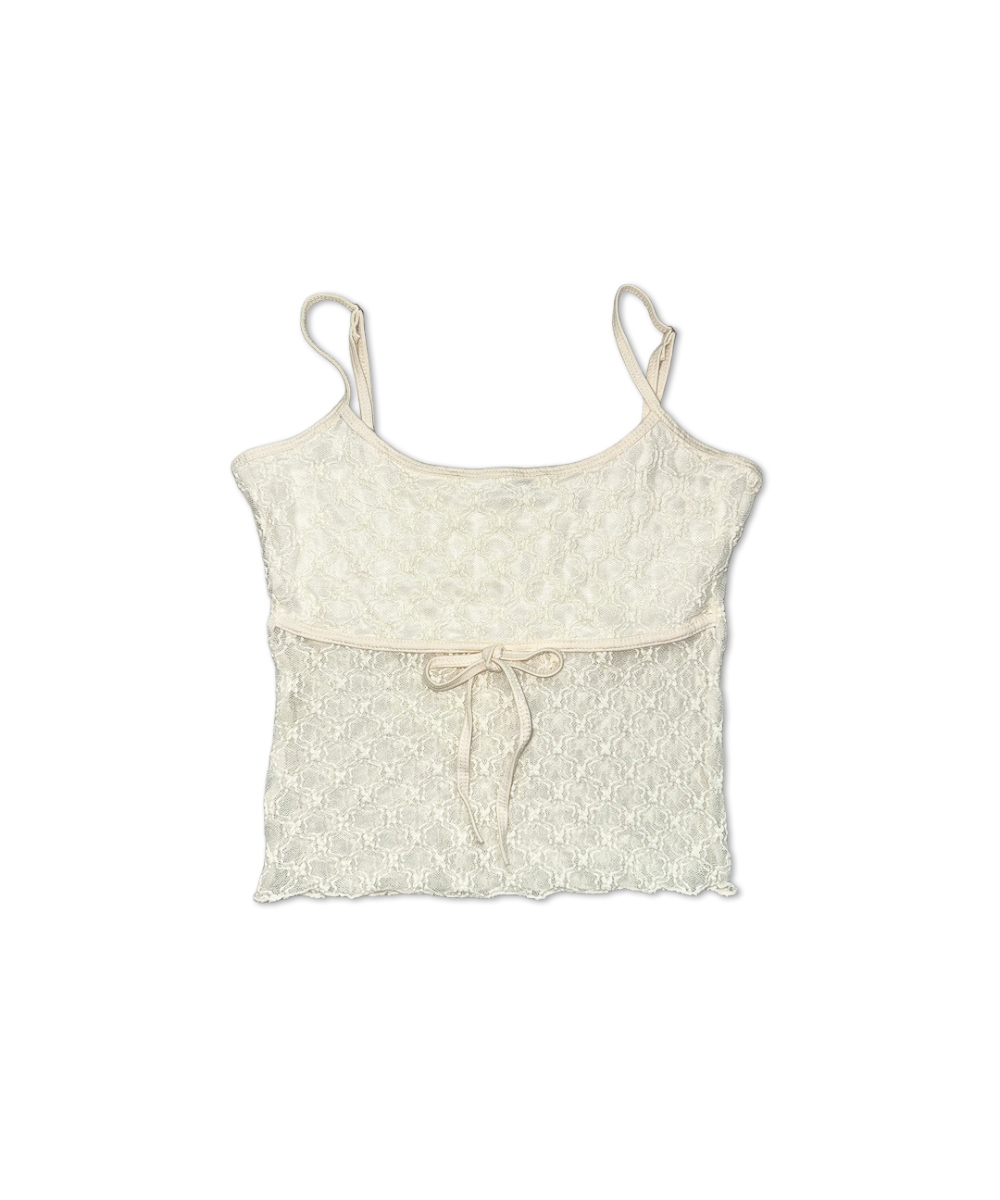 Sheer Ribbon Lace Cami