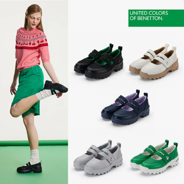 [UNITED COLORS OF BENETTON] Cool Light Maryjane Sneakers (5種)