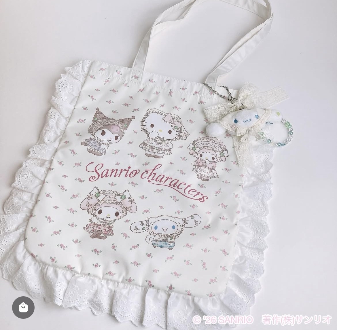 日本預訂📍日本Sanrio蕾絲森林系女孩系列 - 公仔/吊飾/化妝袋/Tote Bag/盲盒 4/2日本開售