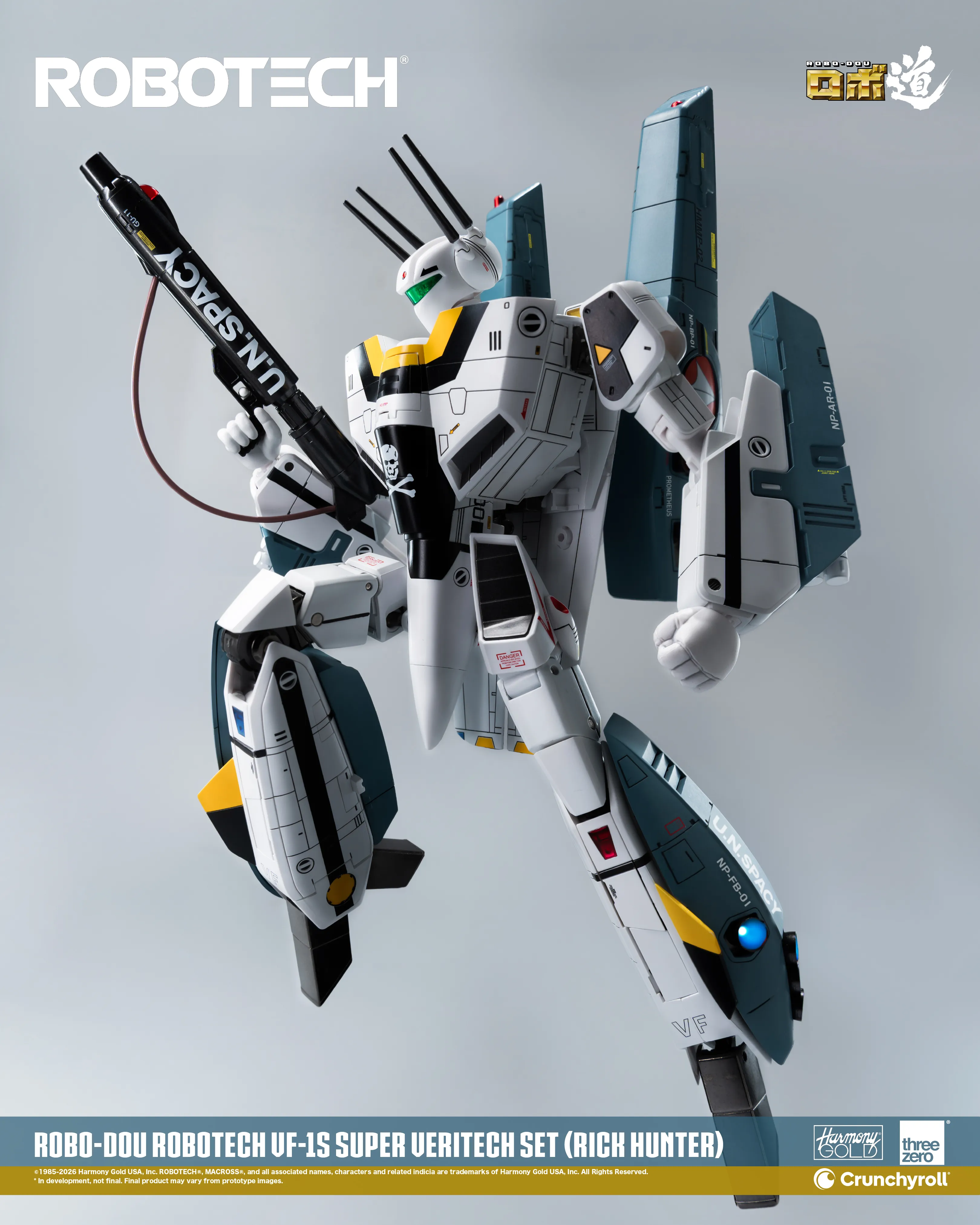 (預訂訂金 $700) (總價 $1786) threezero ROBO道 超時空要塞 Macross VF-1S 變形戰鬥機超級裝甲套裝 (獵龍 洛·福卡) (行版) ROBO-DOU Robotech VF‐1S Super Veritech Set (Rick Hunter Roy Fokker) (TZ-3Z0307) 