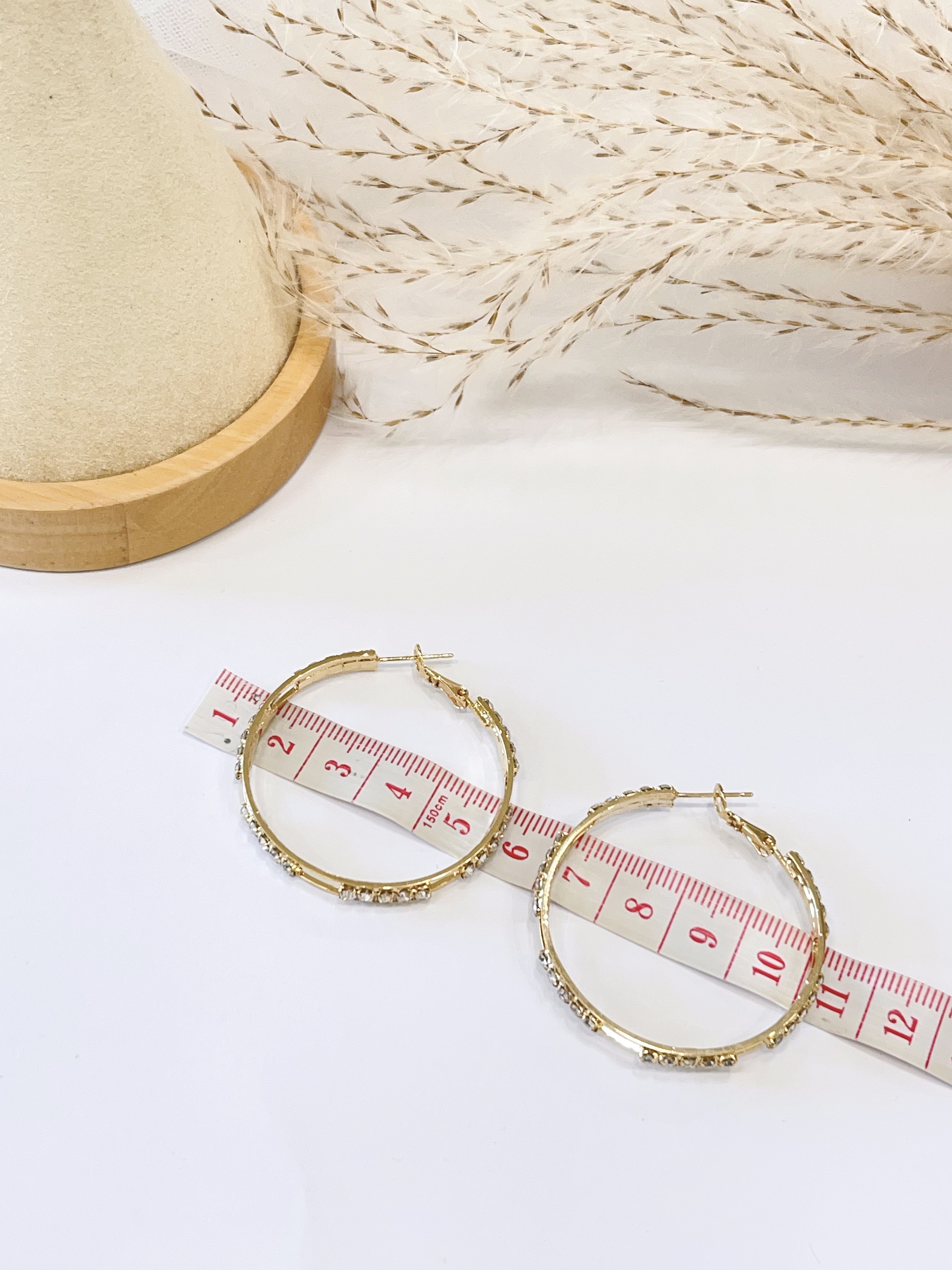 小众气质镶钻设计耳环