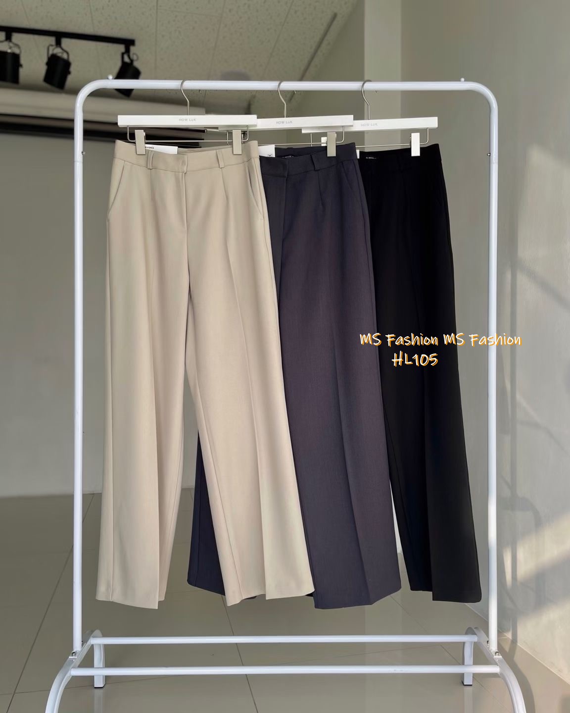 HL105 韓國🌼Howluk靚料闊筒西褲