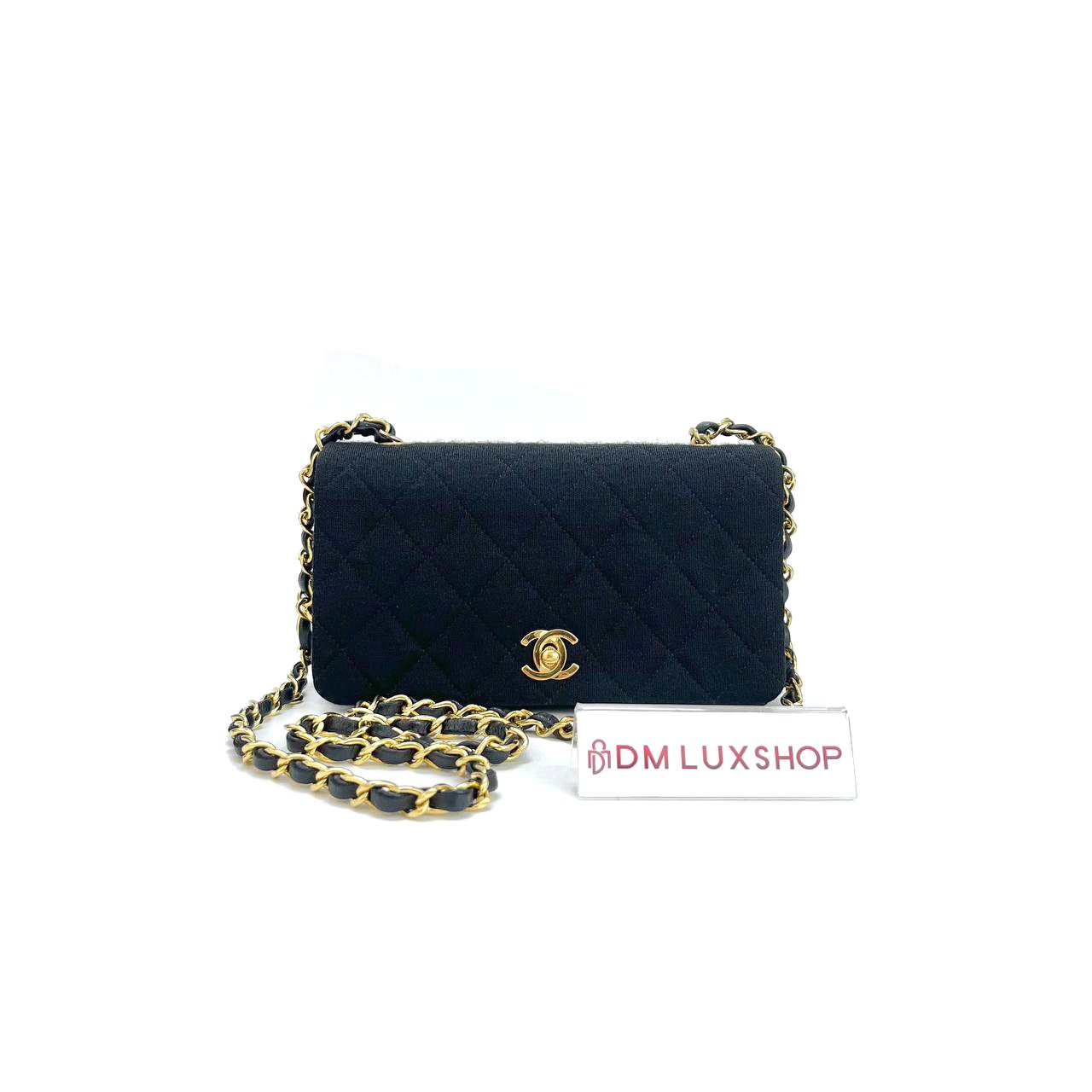 Chanel Cotton Lambskin Flap Bag GHW (Serial 1, Y: 1990)