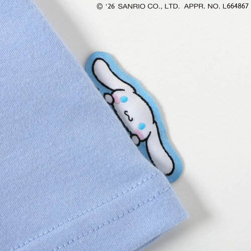 🆕【⭐訂購⭐】🇯🇵 日本直送 🌀#Sanrio 天鵝絨貼片荷葉邊 長袖tee［4款選］🌀[ELBA-0025][260213]