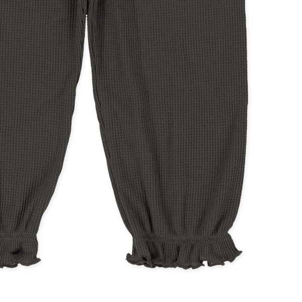 🇯🇵預訂 日本直送🇯🇵愛心條紋華夫格包腹束腳長褲兩件套（四季款）