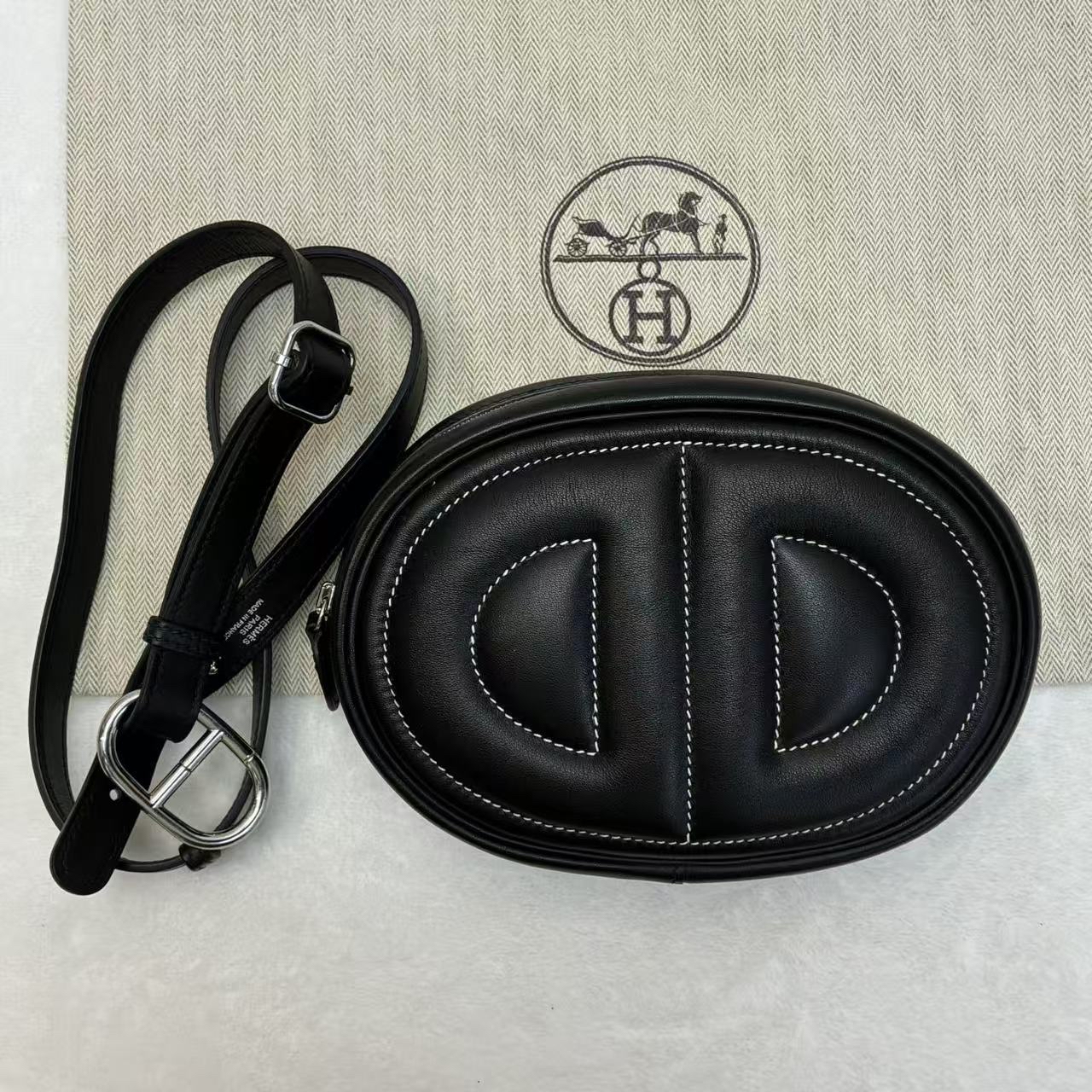 HERMES愛馬仕 In The Loop腰包 豬鼻子外形設計