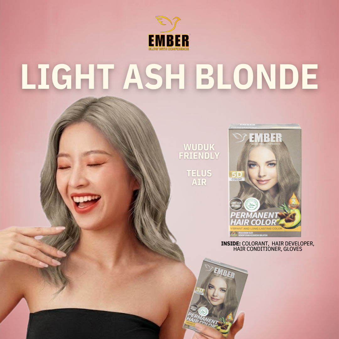 EMBER Permanent Hair Color 30ML / EM-4 / LIGHT ASH BLONDE