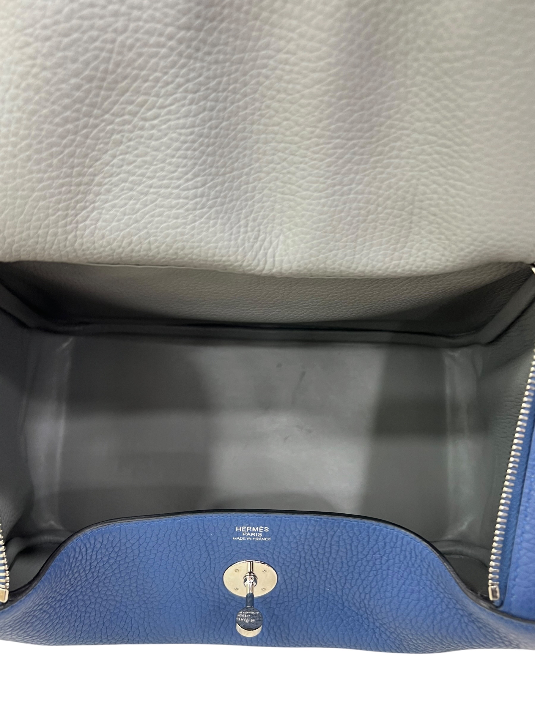 Pre-Owned HERMÉS Lindy 30 瑪瑙藍Stamp X / Product Code: 070851