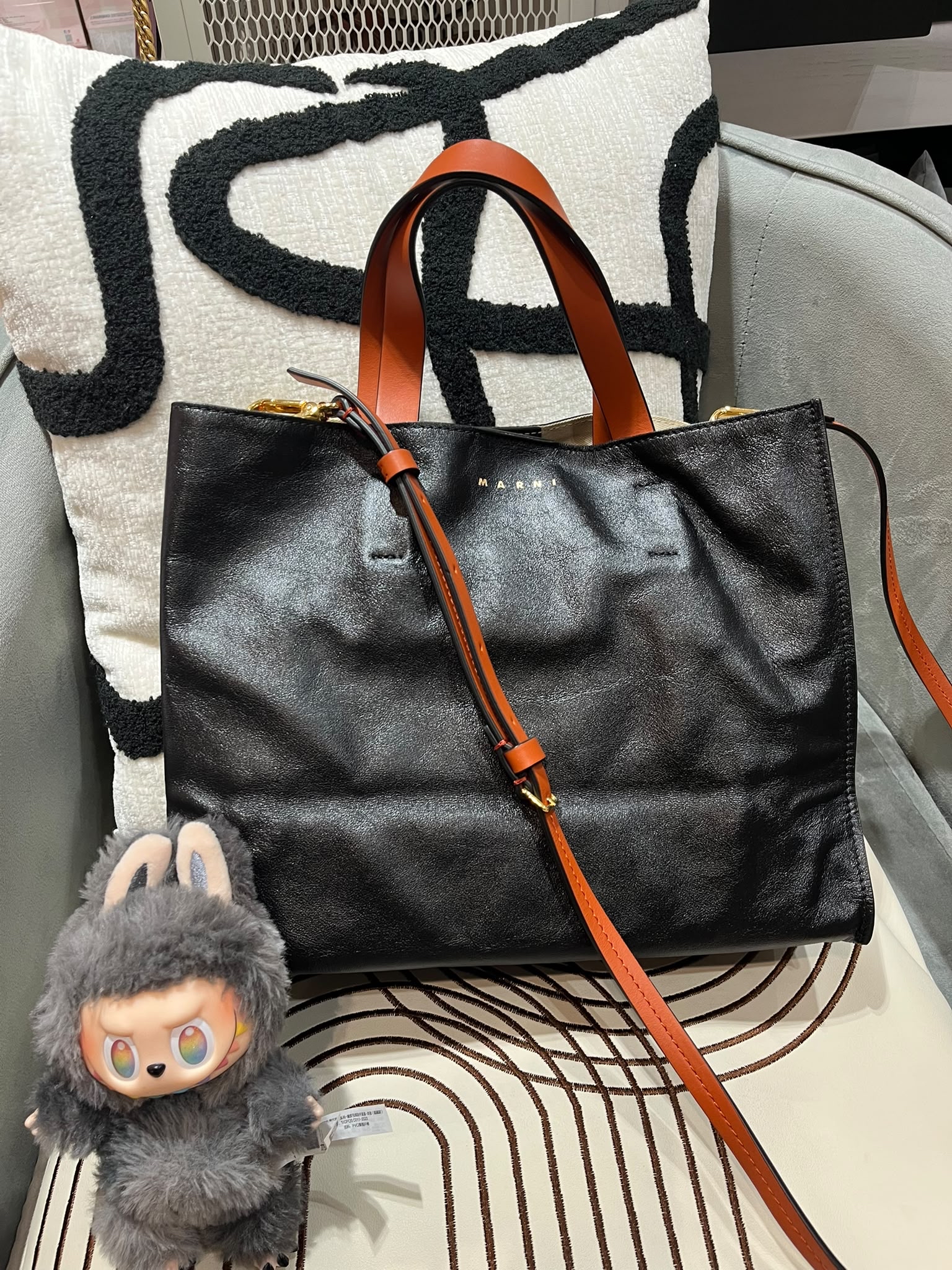 未使用品 Marni 2Way Tote Bag calfskin 100%Authentic, unused 未使用品 ✅Dust bag