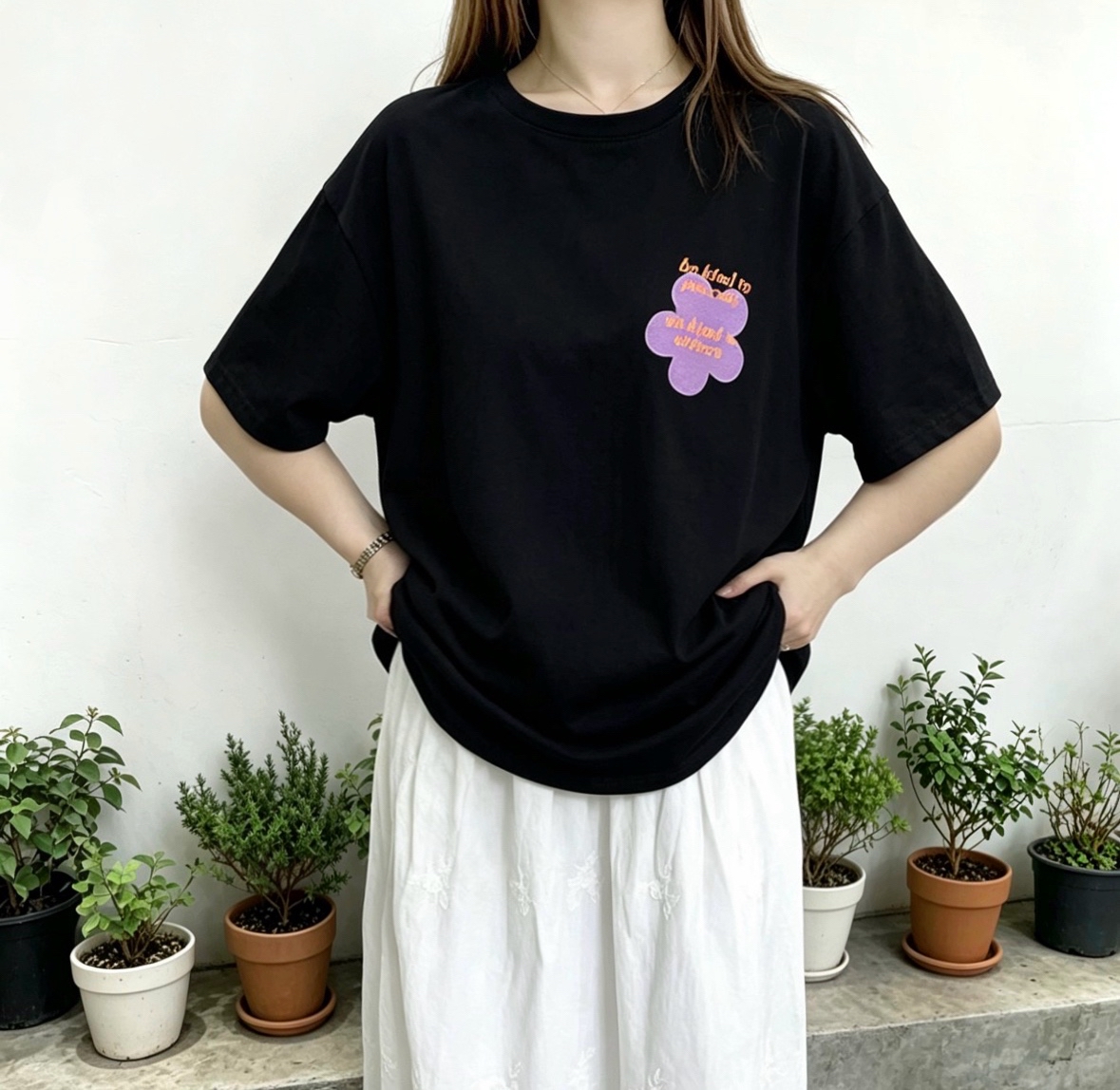 ☀️初夏優惠☀️ 撞色logo print Tee