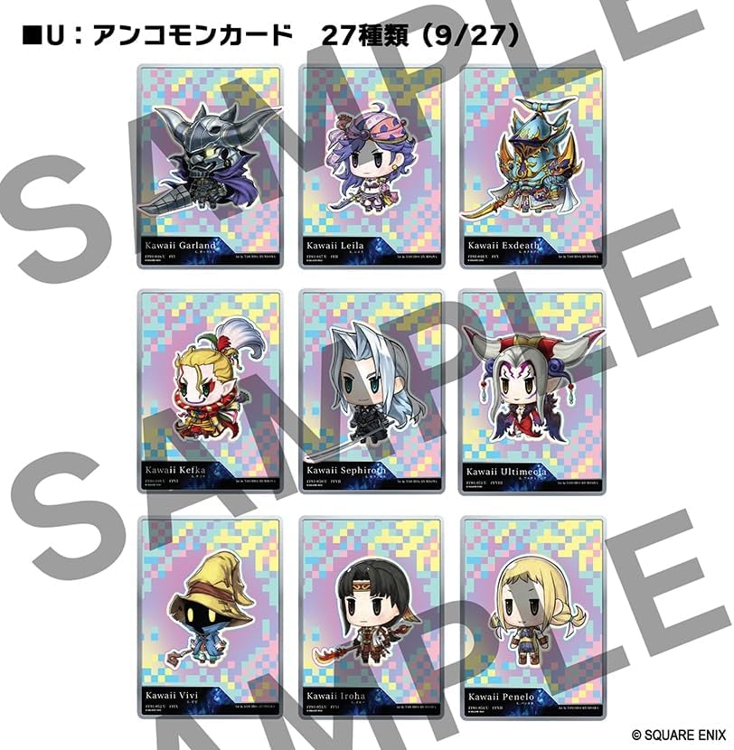 [預訂] [精品] SQUARE ENIX收藏卡(日文版) 第一彈 FINAL FANTASY 40週年紀念系列(BOX) (訂價HKD275) (訂金HKD100)