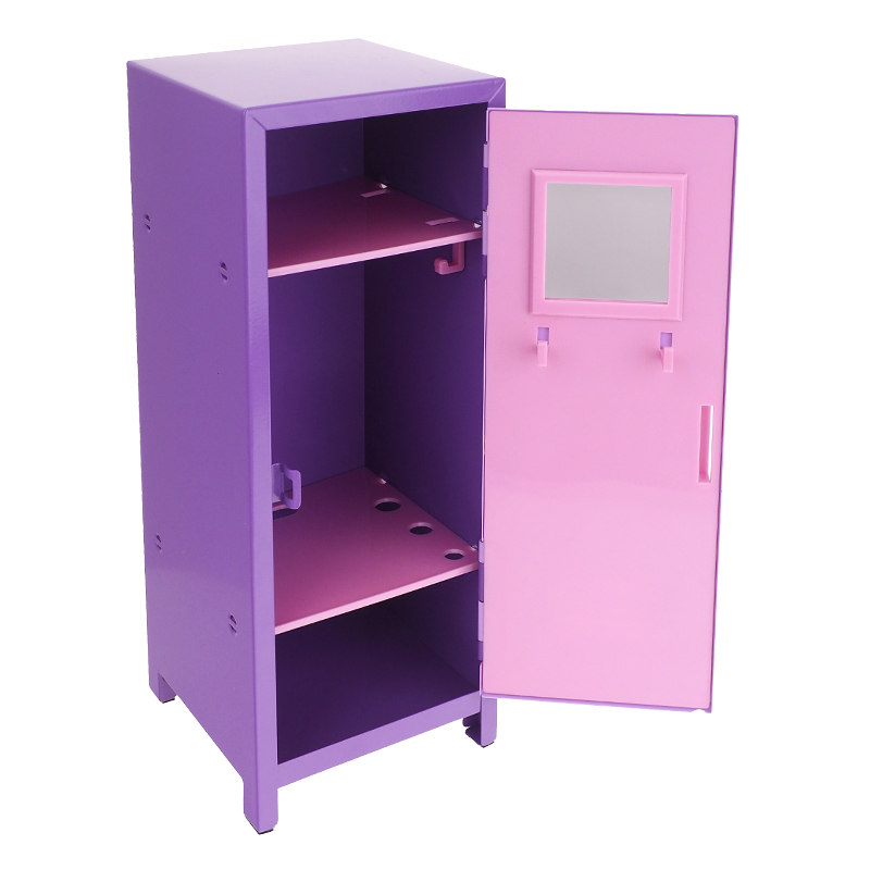 Kuromi Metal Locker w/ Lock, Key & Deco. Sticker直身夾萬