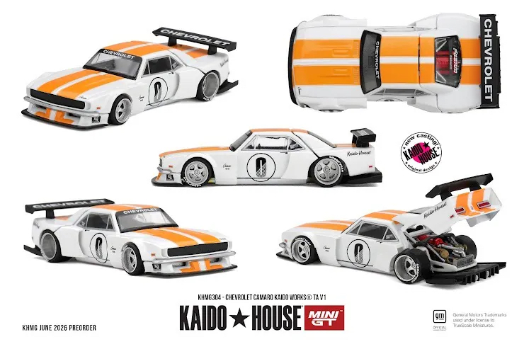 （預訂 Pre Order) Kaidohouse x MINI GT ( KHMG304 ) Chevrolet Camaro KAIDO WORKS TA V1