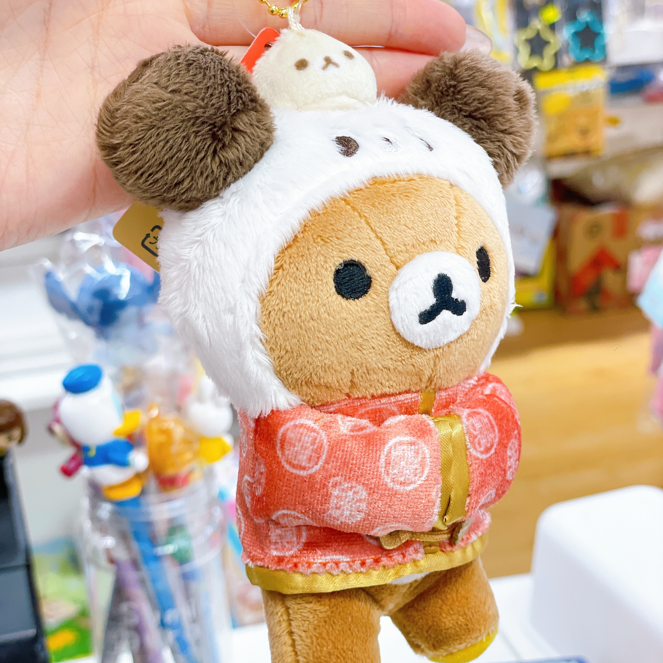 日本直送鬆弛熊rilakkuma store 限定中華風公仔掛飾