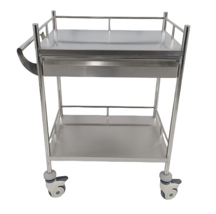 AD-CT03 Stainless Steel Trolley (Single Drawer) 不銹鋼換症車 (For inquiry only 此產品需報價)