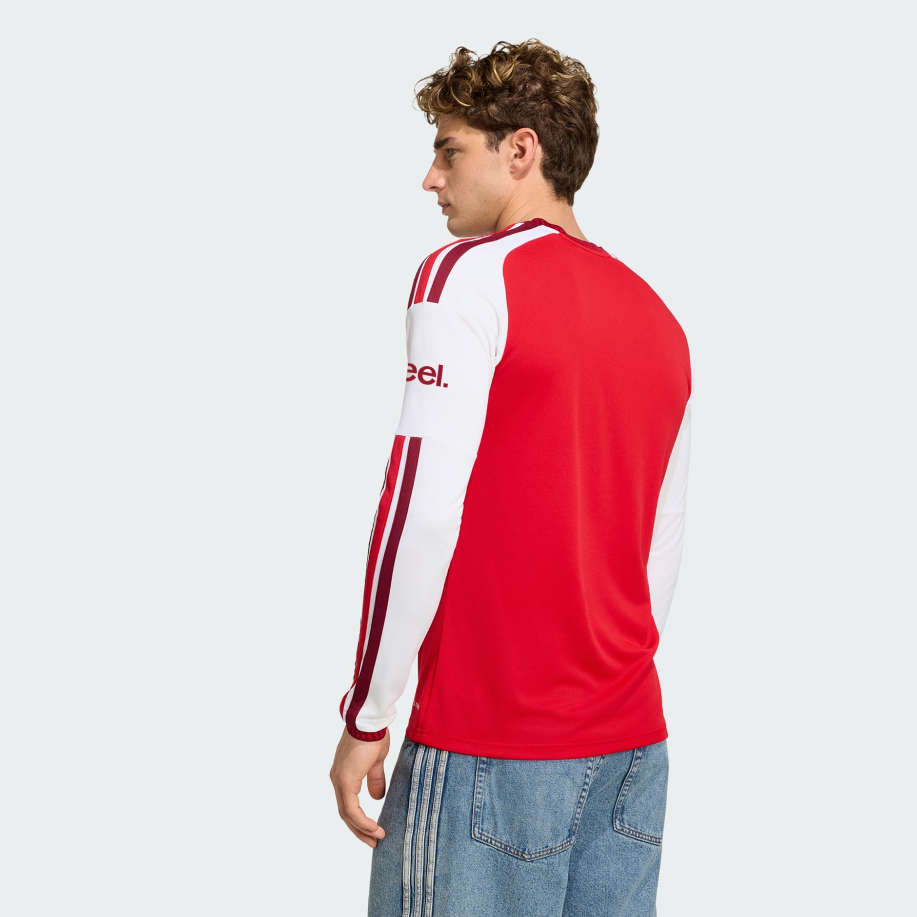 🔴⚪融合酋長球場建築美學 Adidas Arsenal 阿仙奴 2026-27 主場長袖球迷版球衣 (可加印字章) JI9536