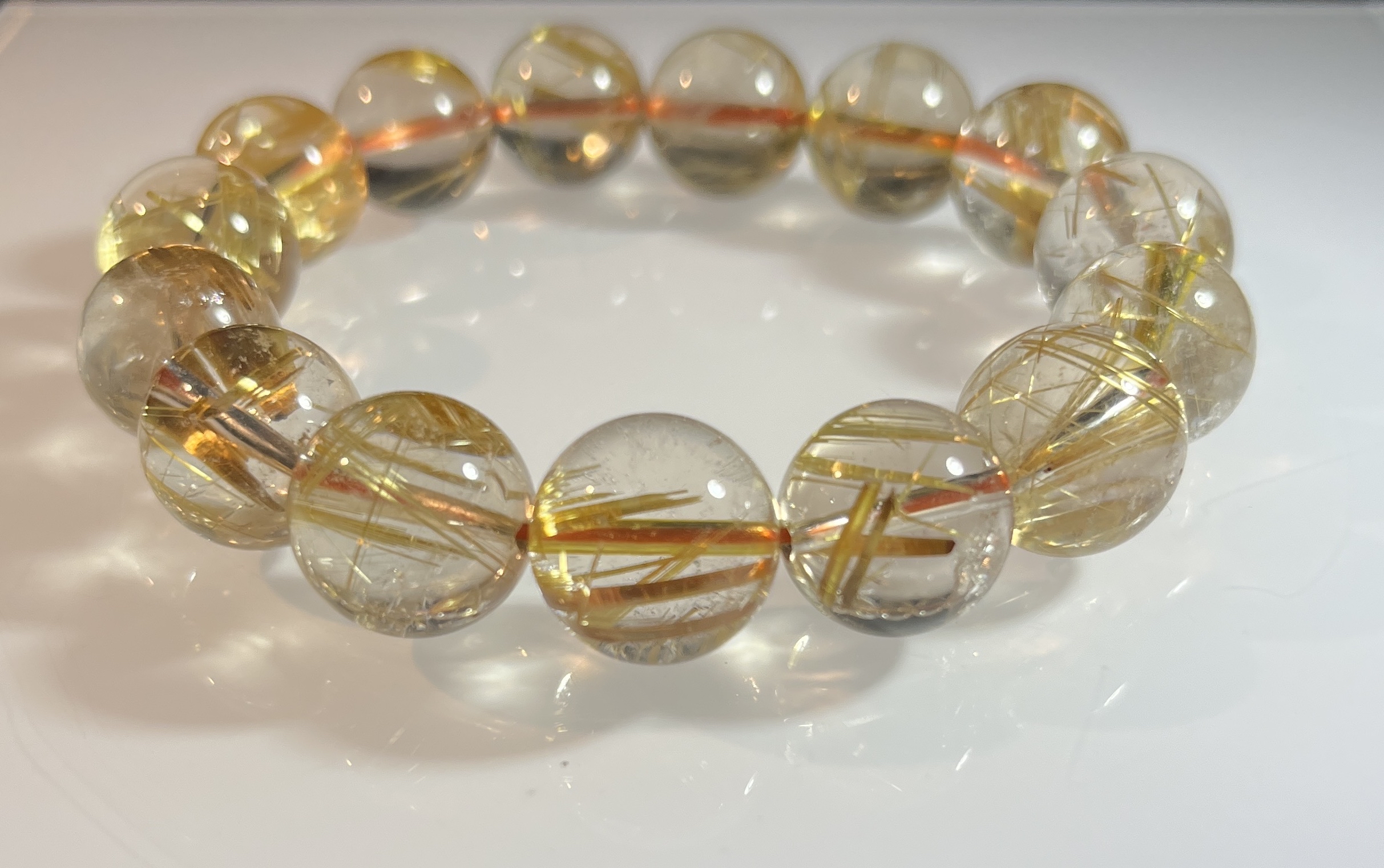 品質透體金鈦晶 13m+