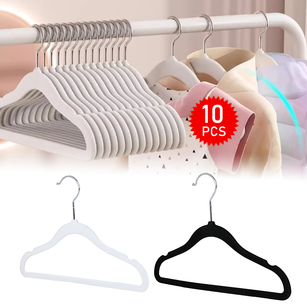 10x 兒童植絨衣架 30*20.5cm 黑色 UB0238