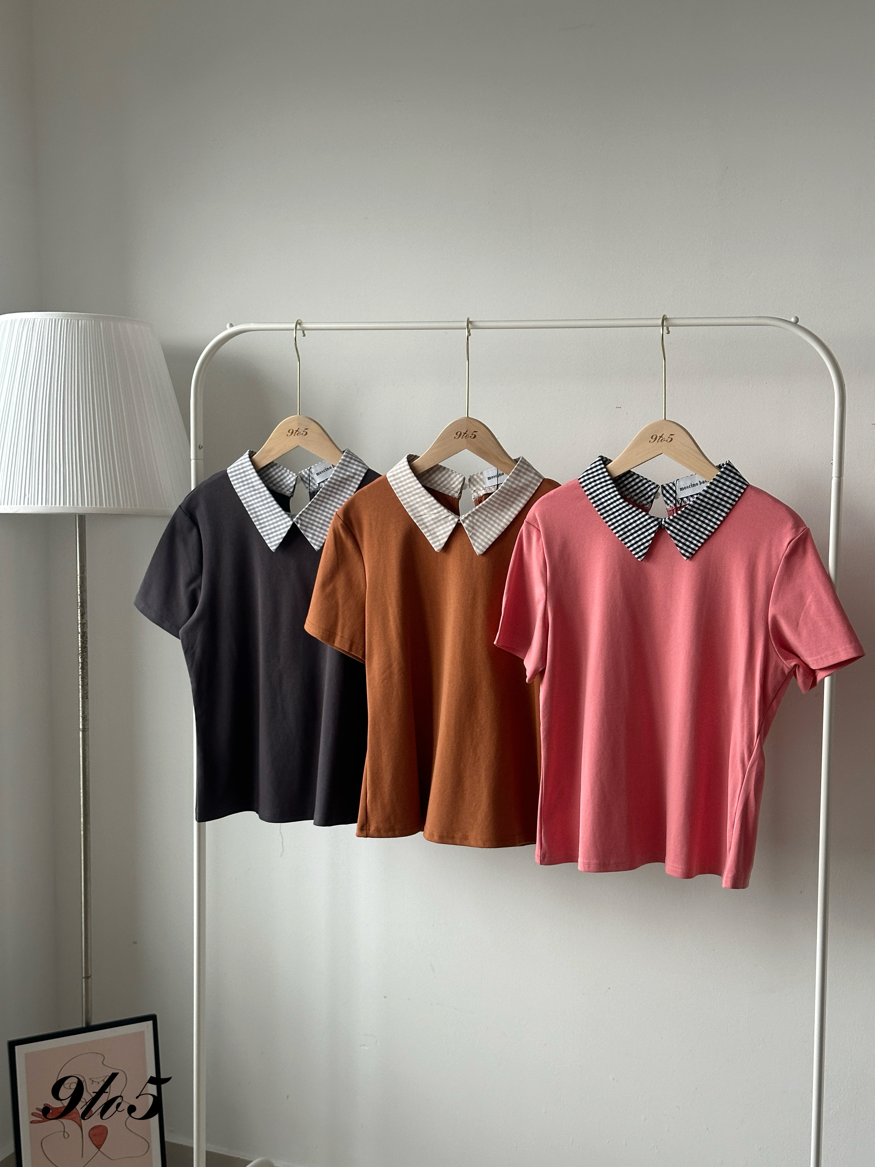 T4200 Checker Collar Polo Tee - 3 Colors 