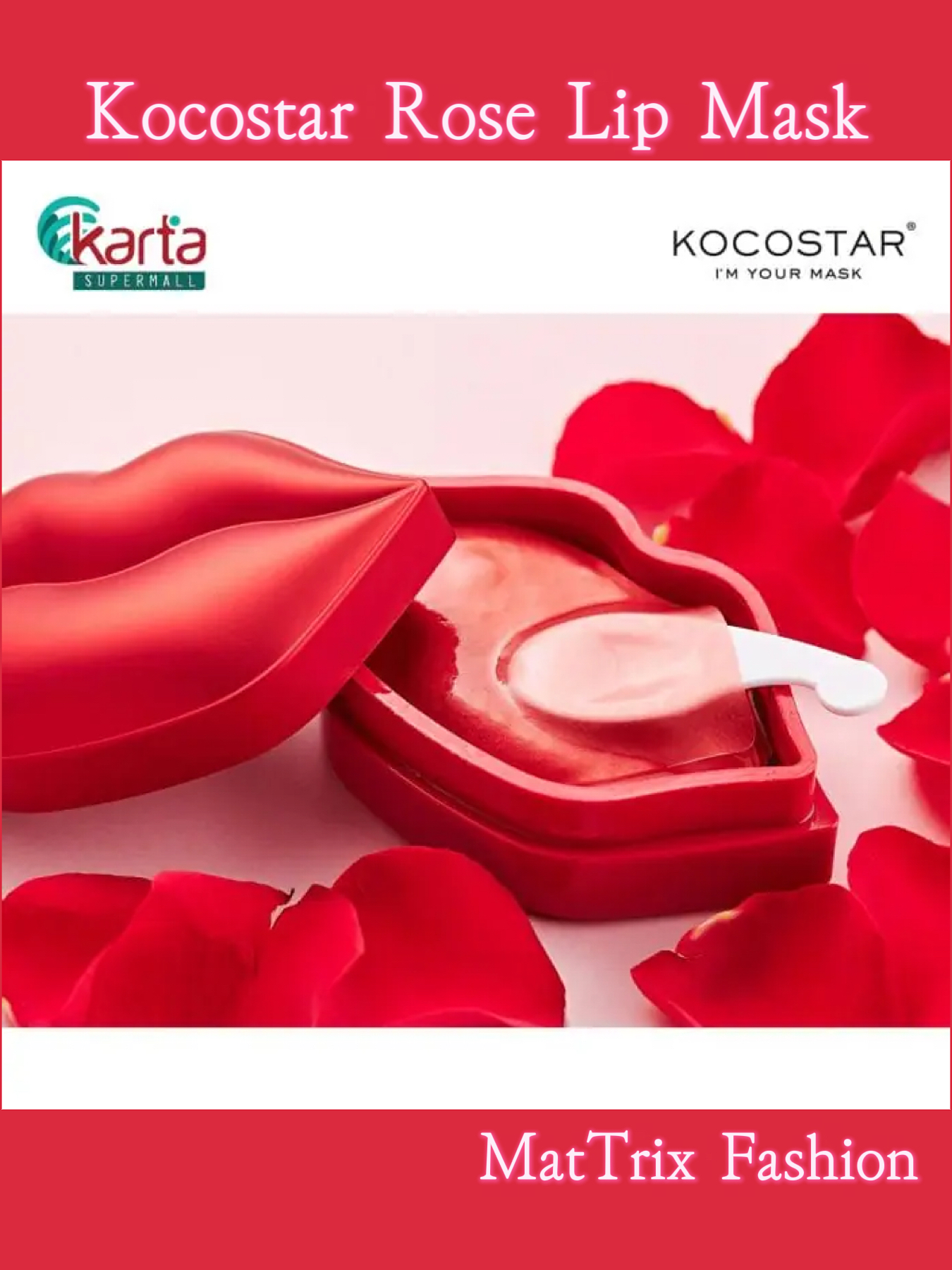 Kocostar ROSE LIP MASK   玫瑰唇膜  1盒/20片  原價$280 
