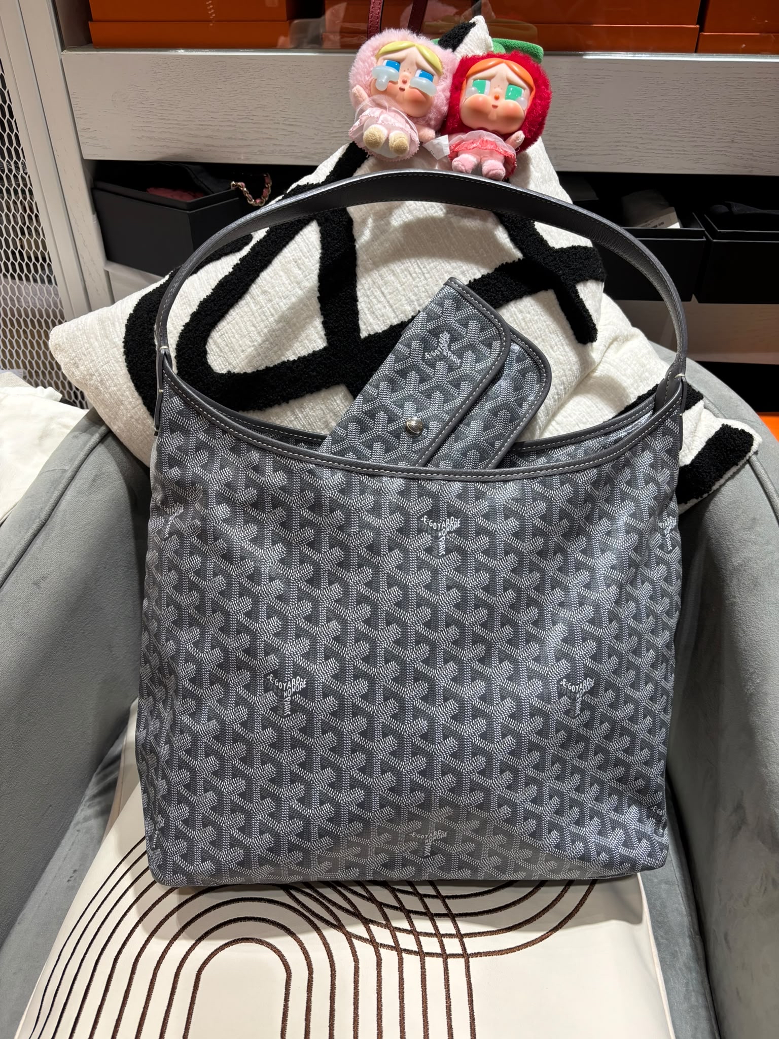 Goyard boheme hobo bag   100%Authentic, 98%New ✅Dust bag