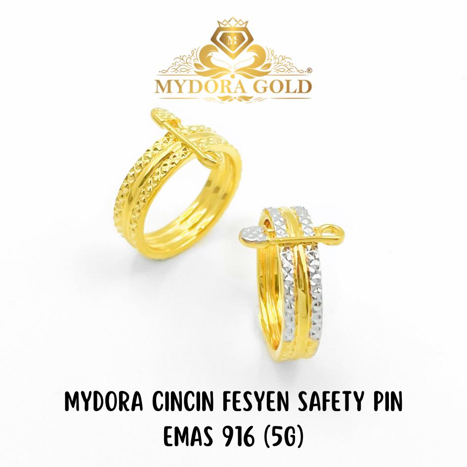 MYDORA Cincin Fesyen Safety Pin (5G) l EMAS 916/22K