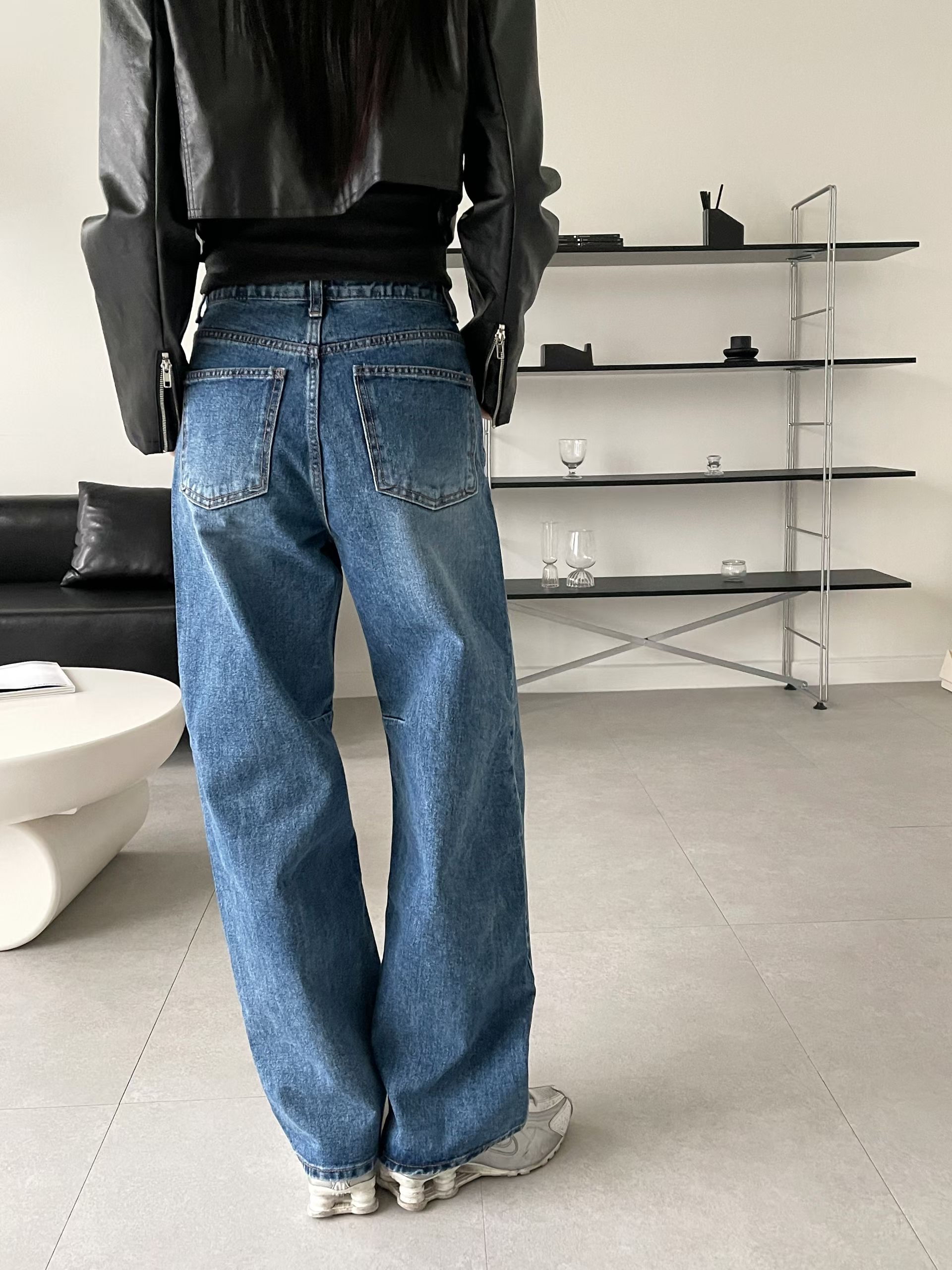 靚洗水直腳牛仔褲