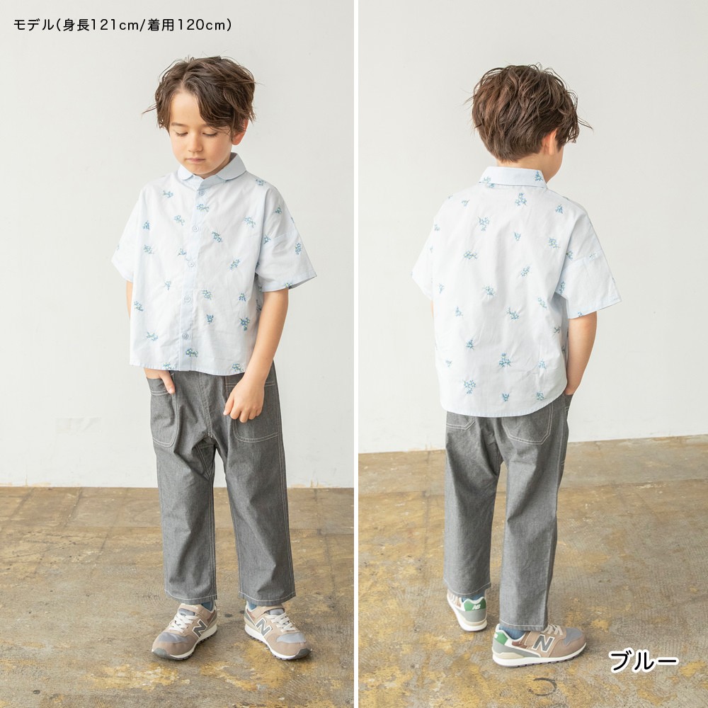 🆕【⭐訂購⭐】🇯🇵日本直送🌀花卉刺繡 短袖襯衫［2款選］🌀[ELBA-0155][260321]