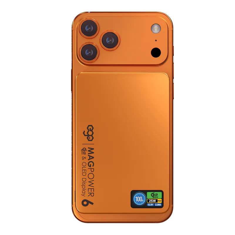 香港行貨 一年保養 EGO MagPower 6 @ QI2.2 10000mAh 外置電 EGO MagPower 6 @ QI2.2 10000mAh External Battery M17Air-Orange