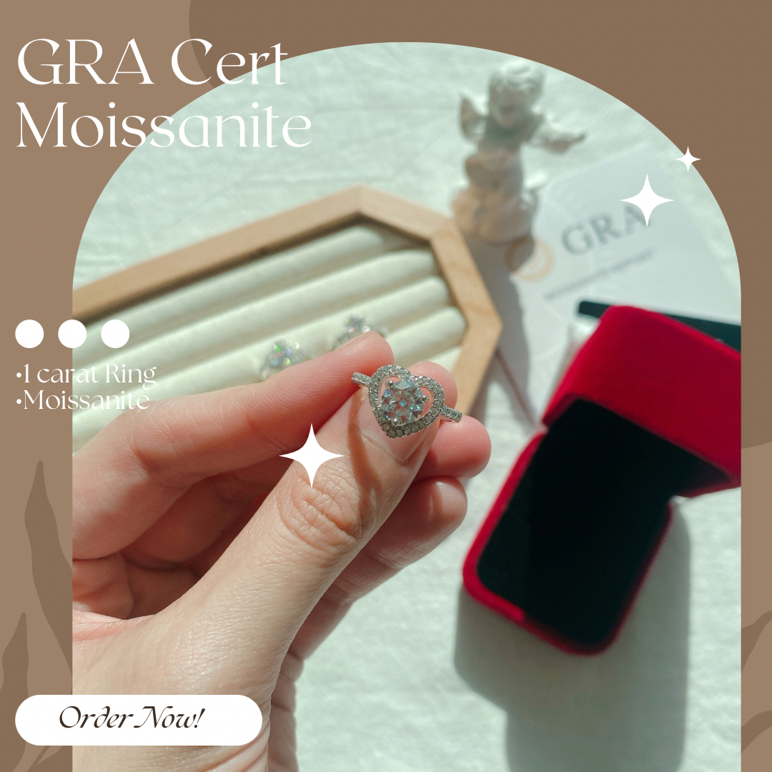 Moissanite Heart Ring BTJZ-030