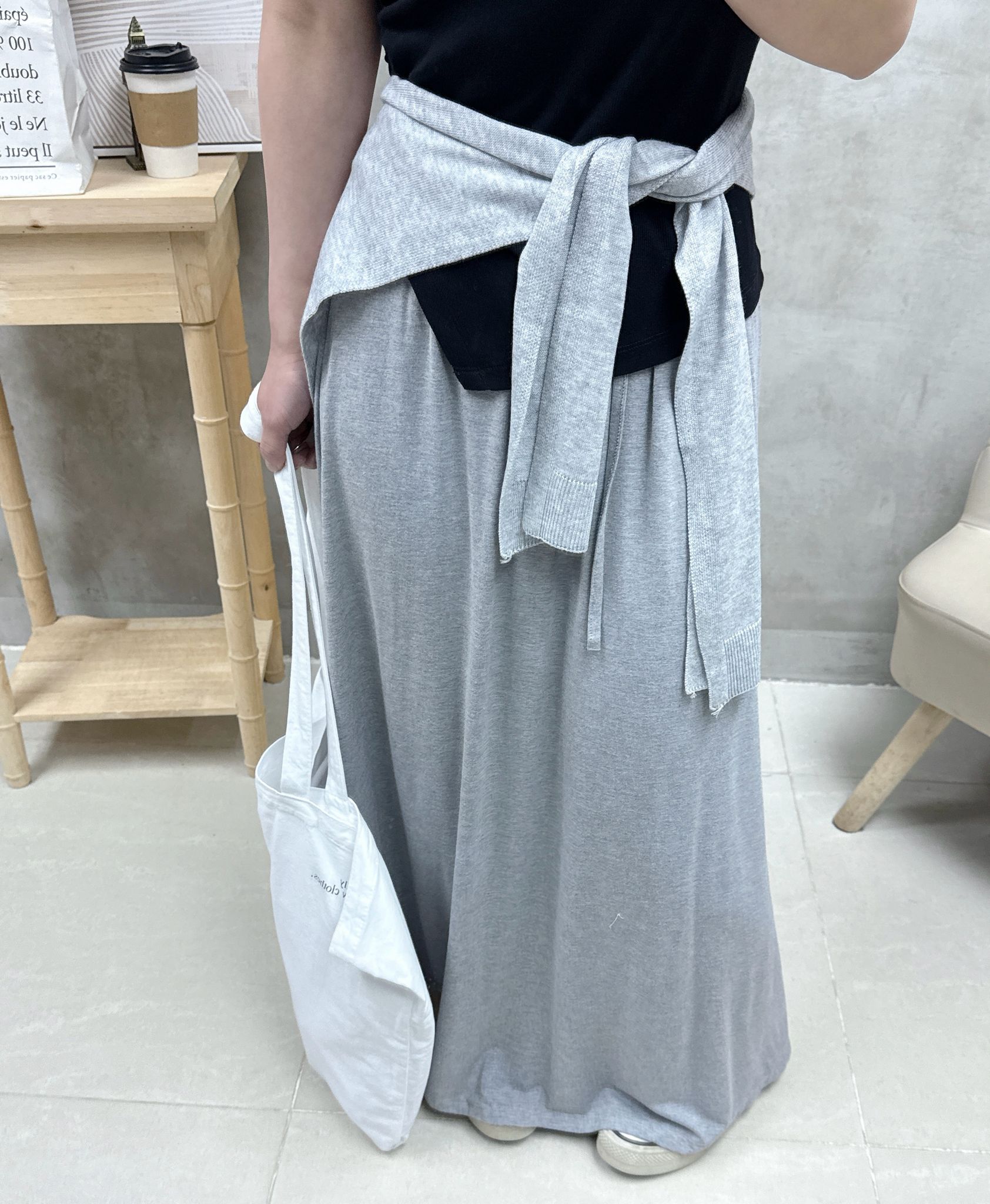 B09 棉質A cut下擺半裙