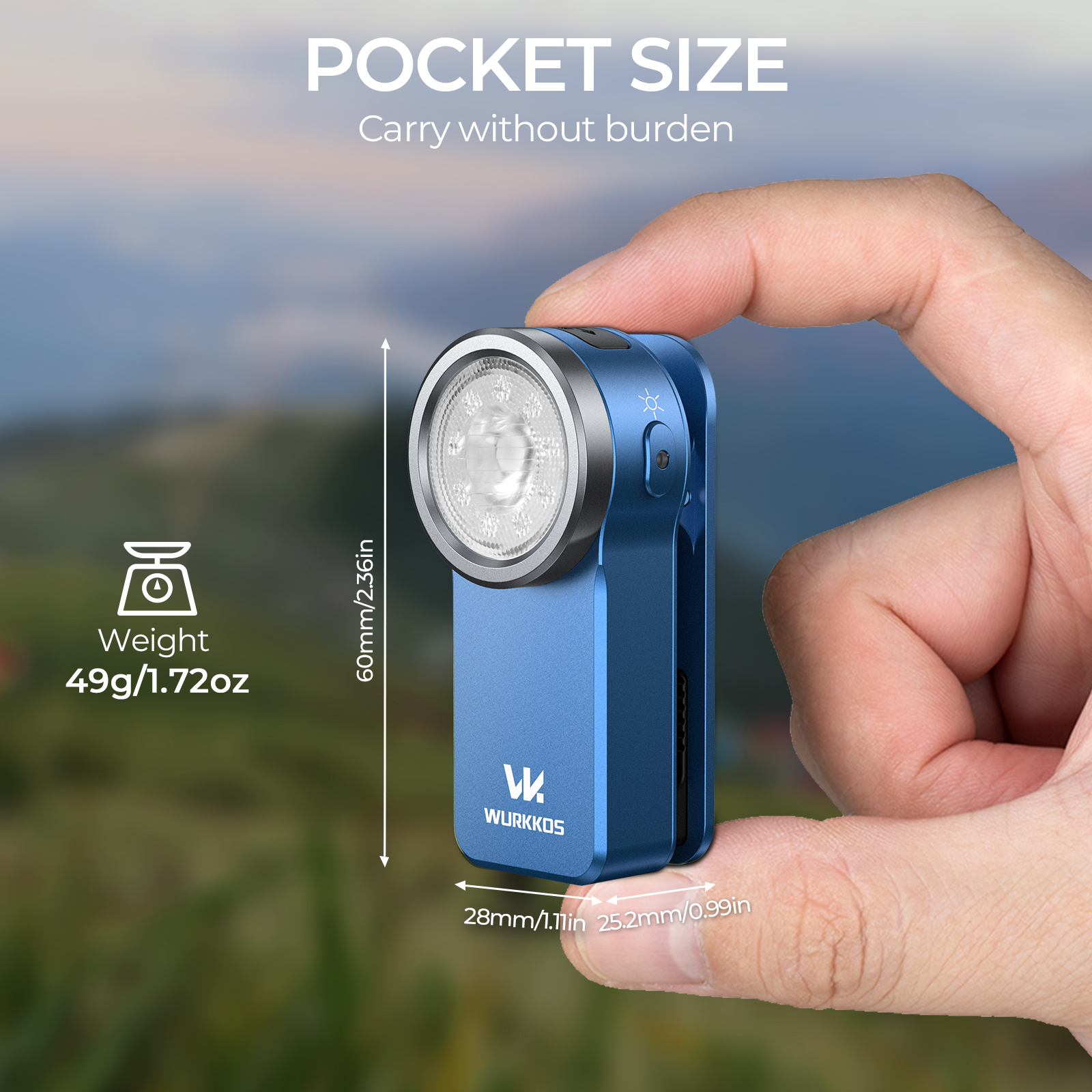 【iF 設計獎夾式手電筒】Wurkkos HD03 – 680流明 USB-C 可充電 EDC 手電筒，帶聚光燈、泛光（95 CRI）、RGB 燈效、磁吸式