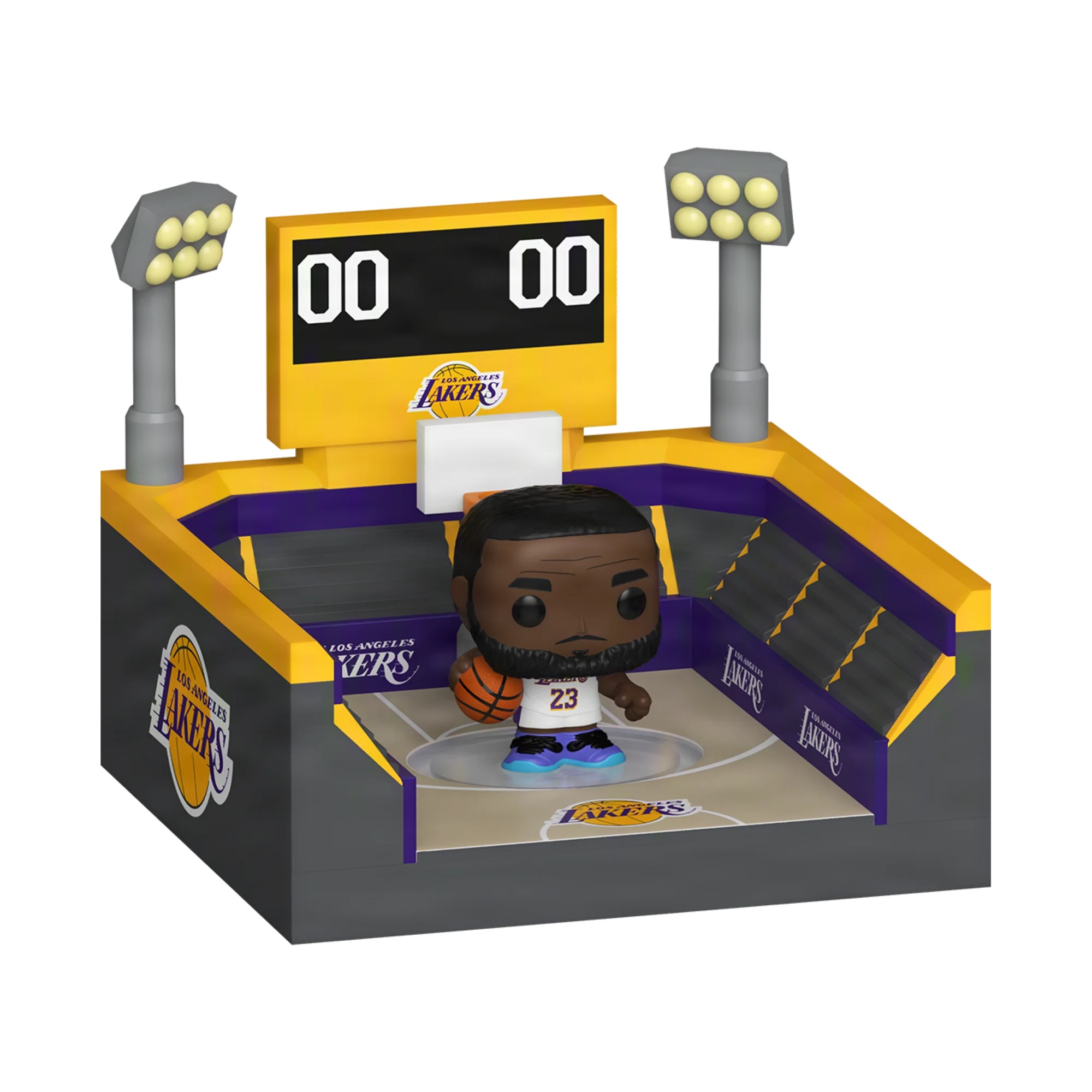📦訂購 美國代購 Bitty POP! Town: NBA Arena - Lakers with LeBron James Figure 模型
