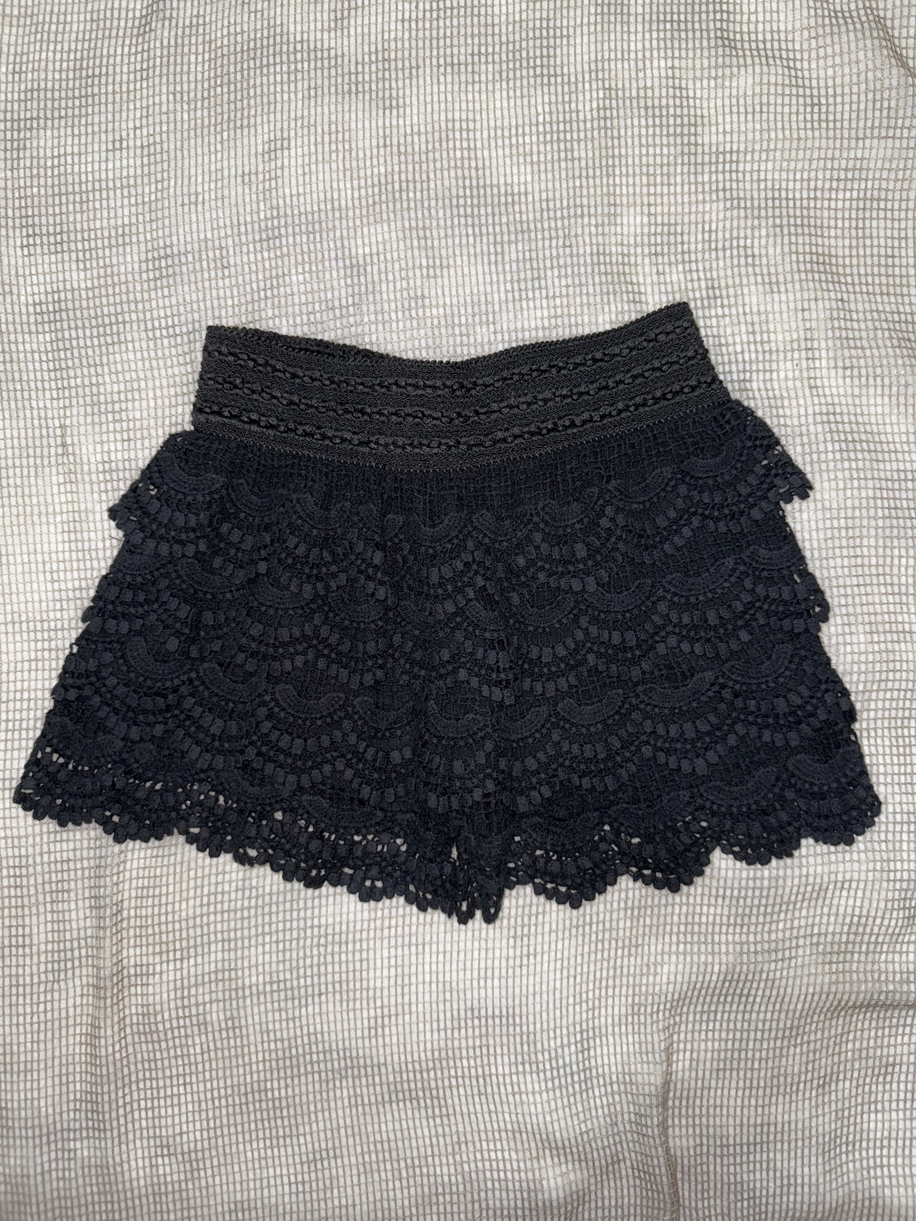 [On Sale]Black Mori Lace Shorts