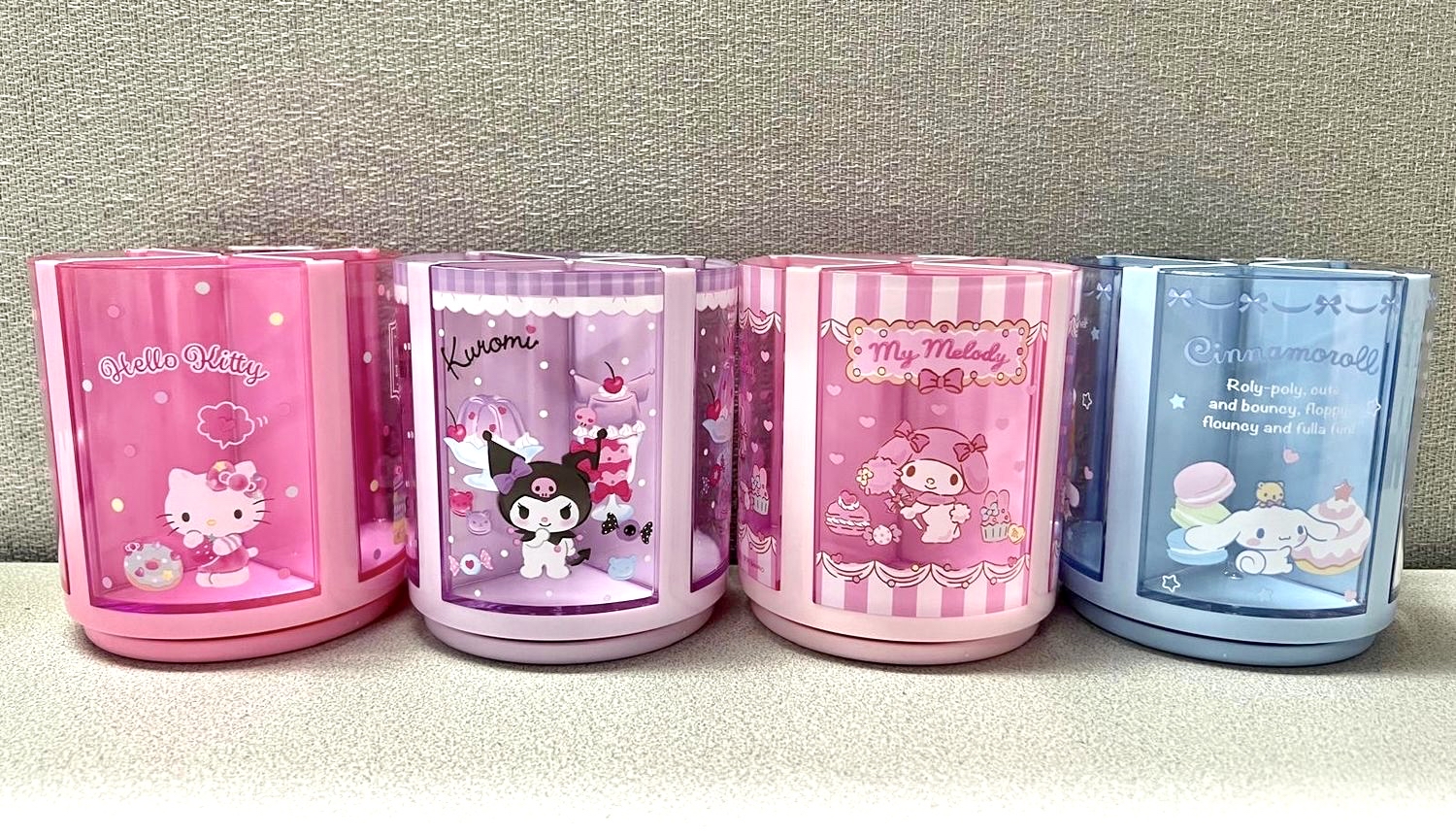 🎌日本直送🎌 Sanrio 卡通 4格旋轉筆筒