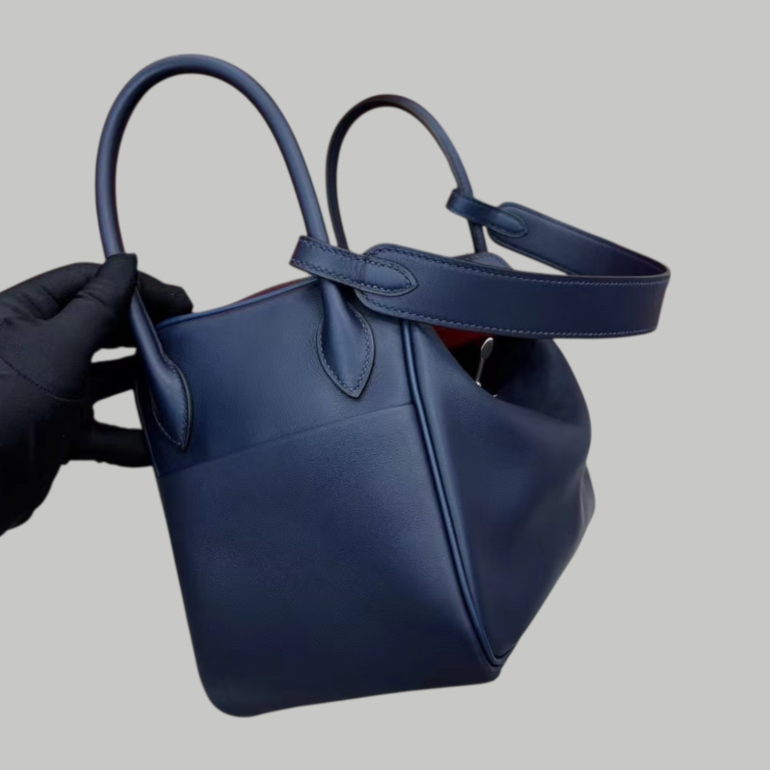 Hermes Lindy mini swift 藍色