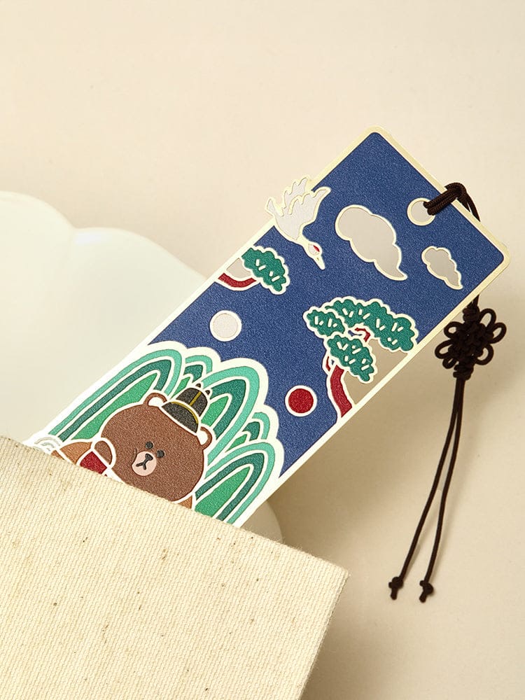 📦訂購 韓國代購 Line Friends K-SOUVENIR BROWN KING METAL BOOKMARK 熊大金屬書籤