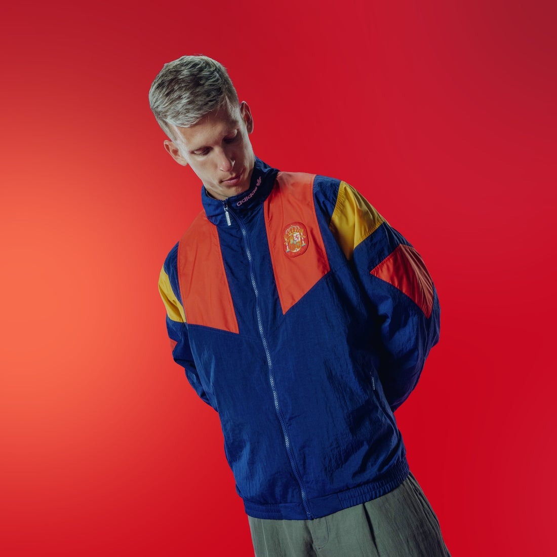 Adidas Spain 西班牙經典 EQT 足球文化運動外套 KG2575