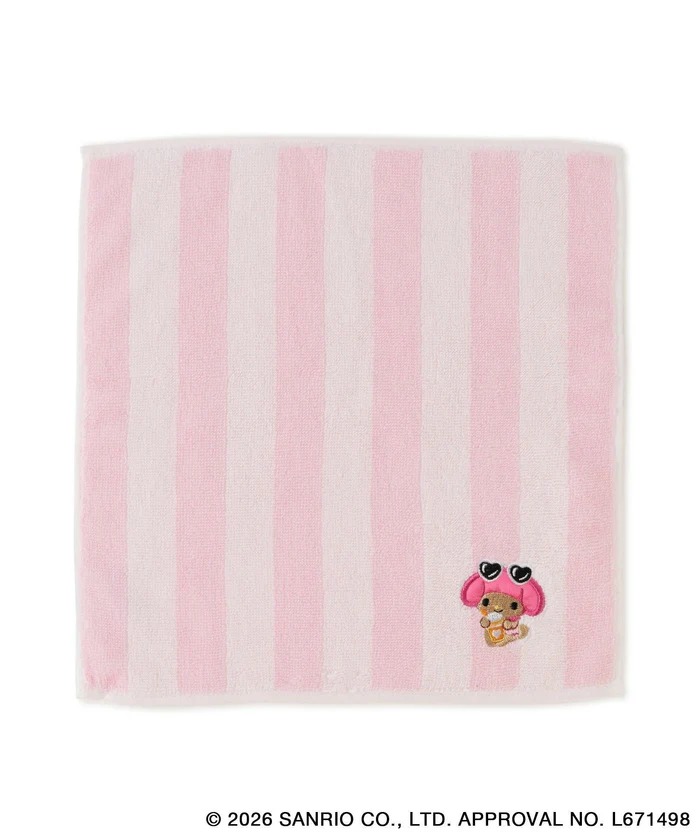 🎀【預訂】ROPE' PICNIC x Sanrio 曬黑刺繡毛巾 - My Melody