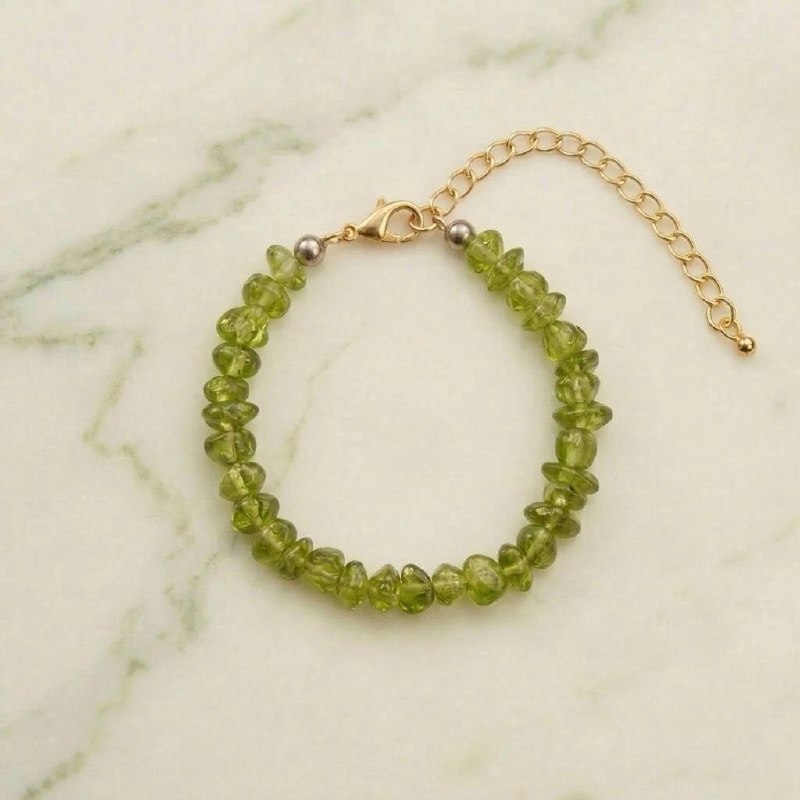 Peridot Crystal Bracelet 