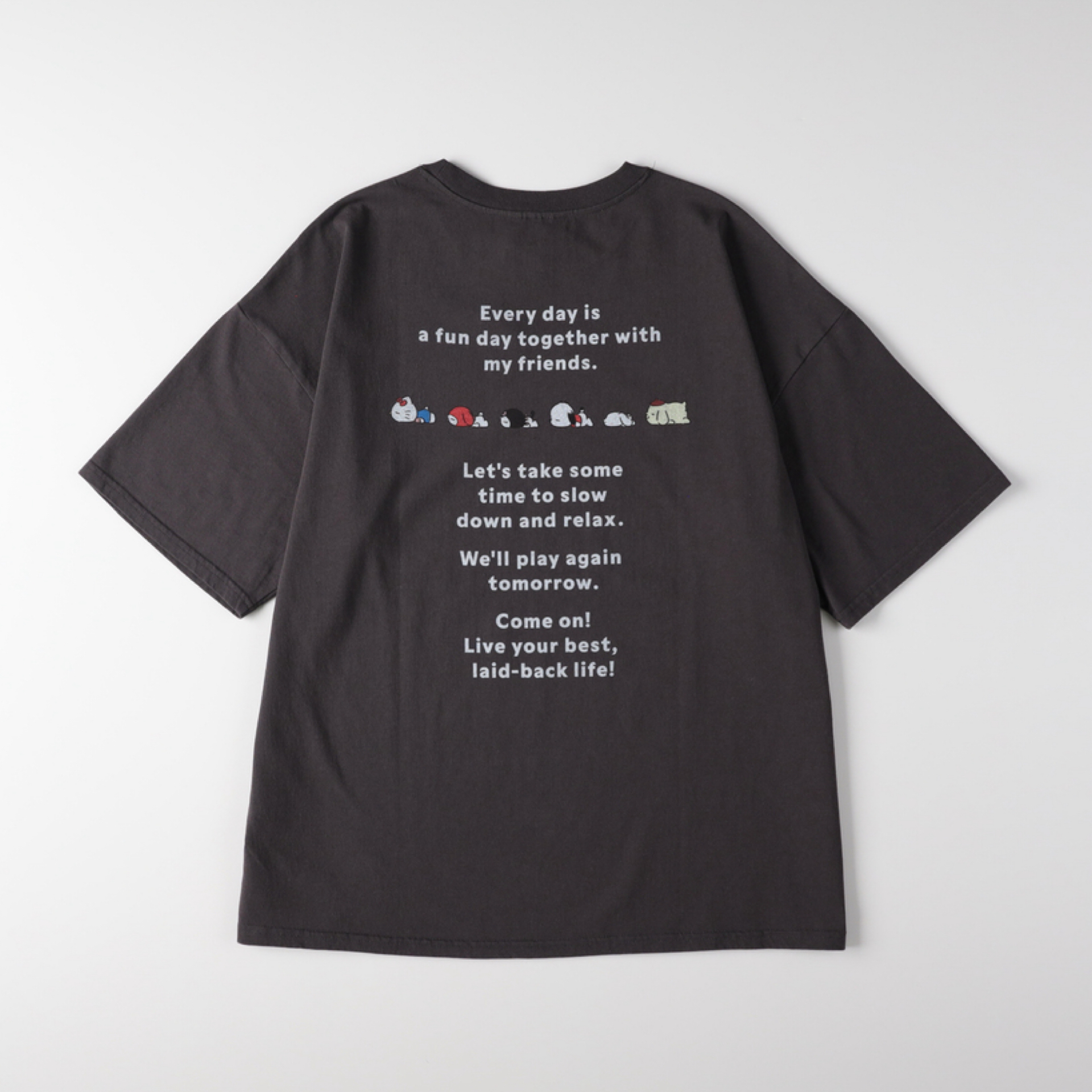 日本預訂📍日本Sanrio x Right On得意訓覺樣系列 - 背後圖案短袖Tee (大人/小童Size)