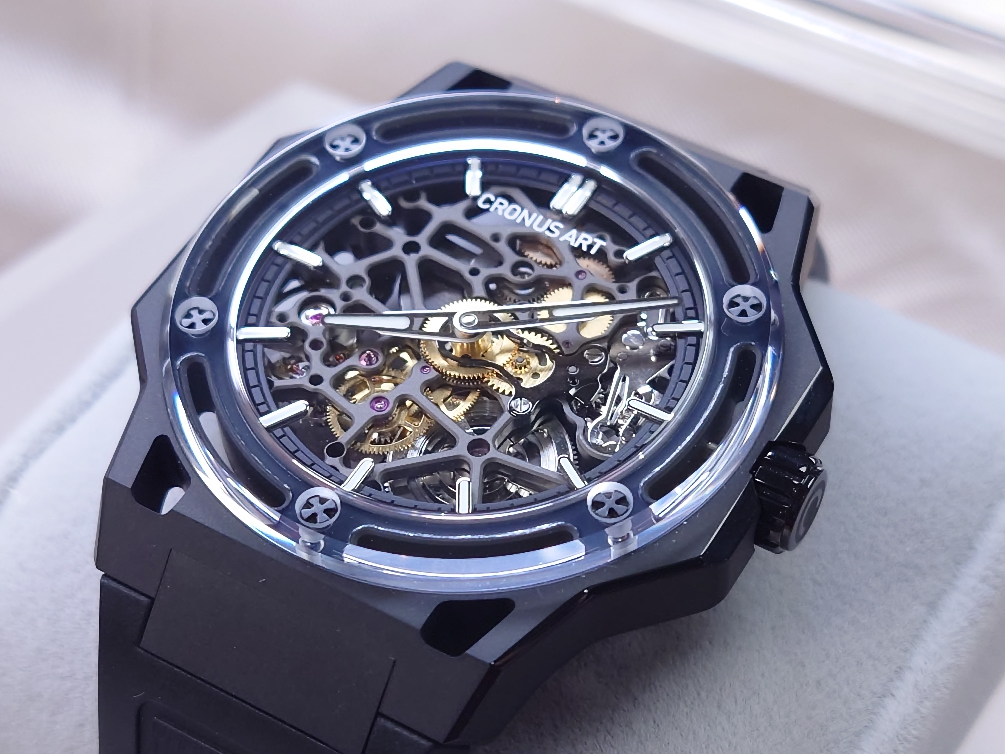 Cronus Art 探險者珍珠陀機械表 Black