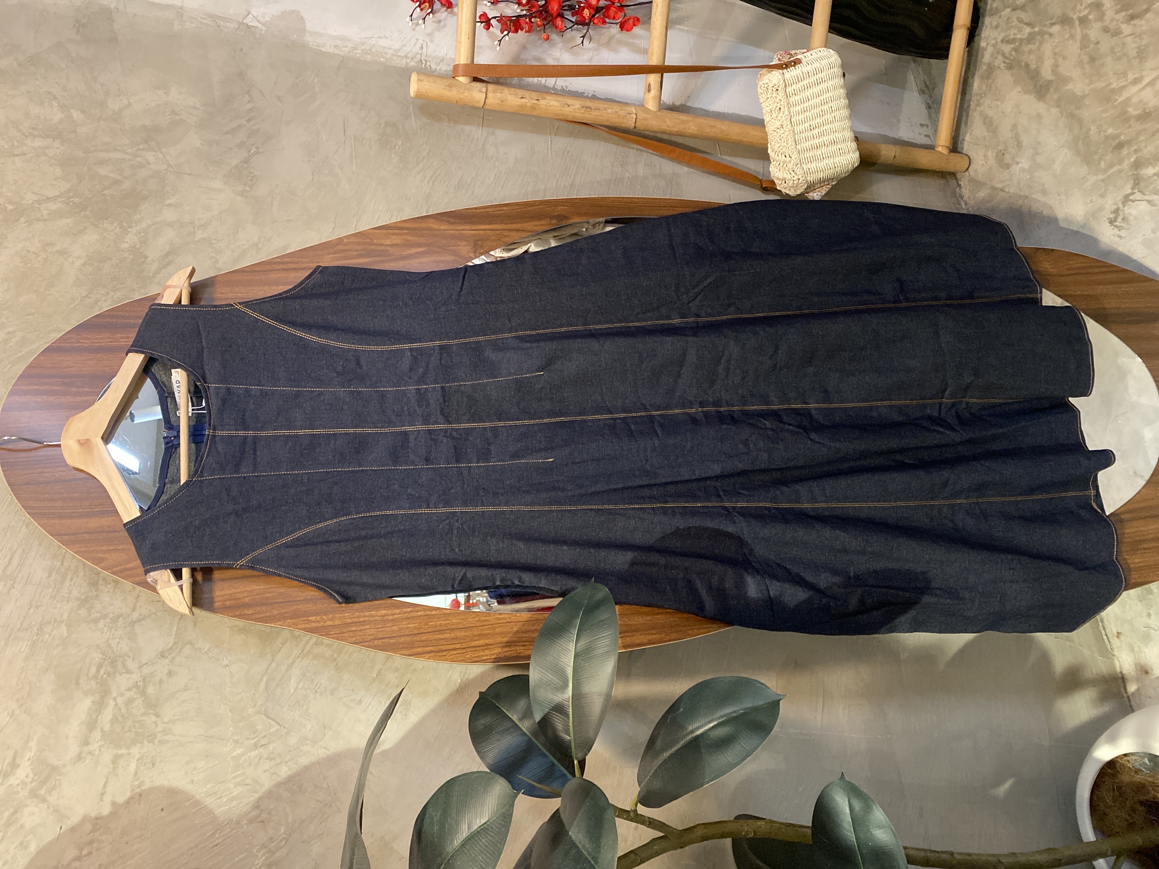 ✨4655号-气质宽带防牛仔修身连身裙