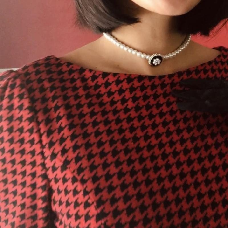 Vintage1961 Design - Victorian Revival Faux Pearl Choker Necklace/Bracelet (FM179)
