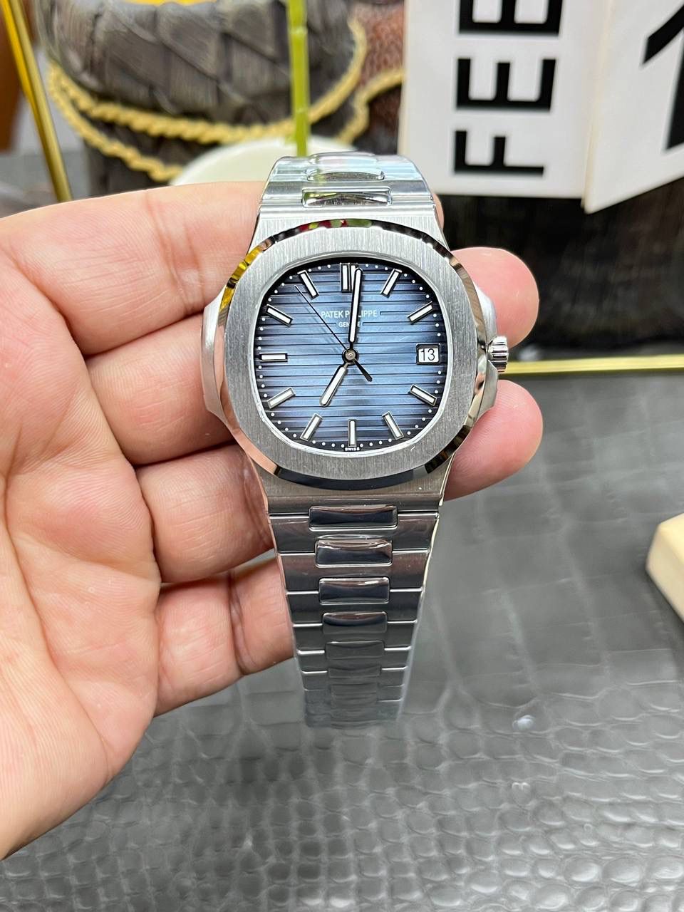 百达翡丽白金版5811G鹦鹉螺/41mm*8.2mm/搭配SC330全自动一体机芯😍💯🤍