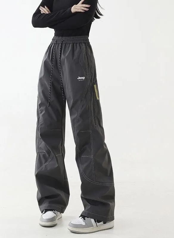 山系男女同款輕薄防水防風工裝褲