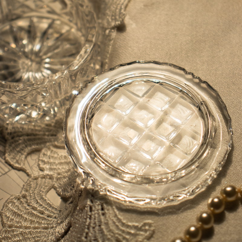 Vintage C.a. 1980s Bleikristall Crystal Mini Trinket/Pill Box -New Old Stock(MW071)