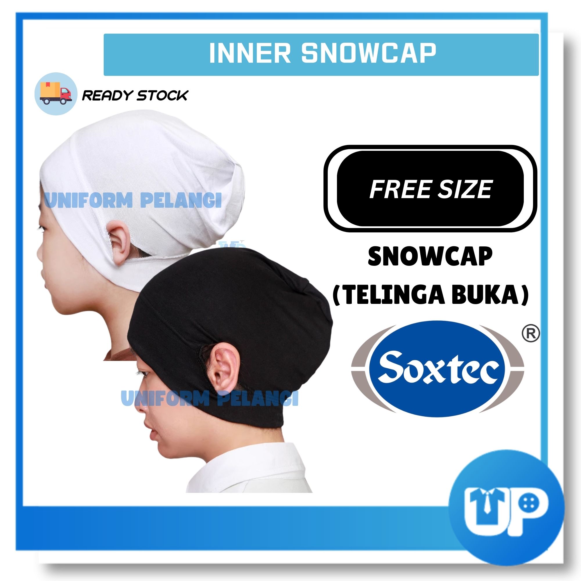 SOXTEC Inner Snowcap Anak Tudung Telinga Buka 