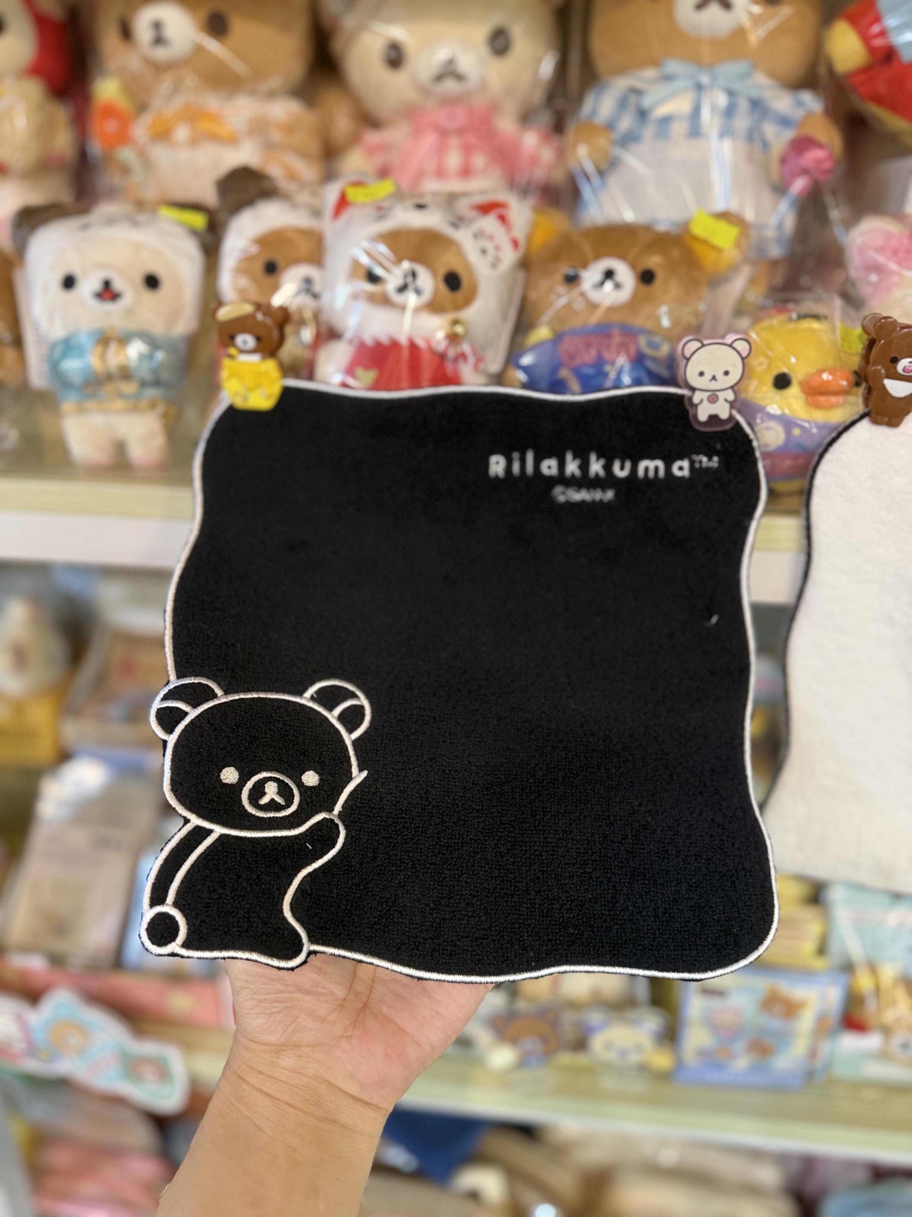 《現貨》全新Rilakkuma黑白造型毛巾仔