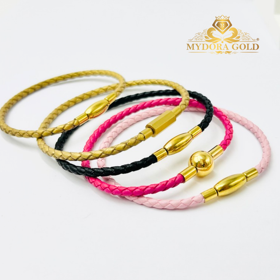 MYDORA Clip Clip Leather Bracelet
